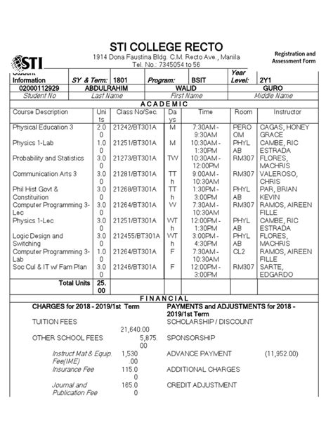 sti bs accountancy tuition fee
